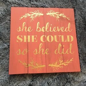 Rustic Wooden Sign Decor